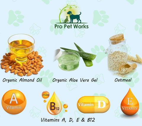 Image of Pro Pet Works Natural, Organic Oatmeal 5 in 1 Shampoo+Conditioner For Dogs & Cats With Sensitive Skin(Antimicrobial & Antibacterial)