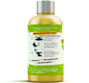 Pro Pet Works Natural, Organic Oatmeal 5 in 1 Shampoo+Conditioner For Dogs & Cats With Sensitive Skin(Antimicrobial & Antibacterial)