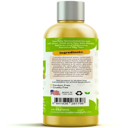 Image of Natural Oatmeal Shampoo+Conditioner In One For Dogs & Cats - Pro Pet Works